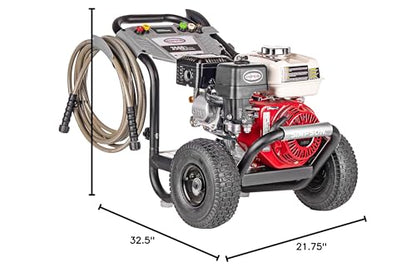 Simpson PowerShot 3500 PSI Gas Pressure Washer, 2.5 GPM, Honda GX200 Engine - style: 3500 PSI