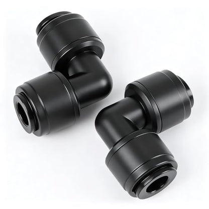 RedChili 30 PCS Quick Connect Drip Irrigation 1/4" Elbow Fitting, Universal 90 Degree Elbow Connectors for 1/4-Inch Drip Tubing Leak Free Fittings for Sprinkler Irrigation System Connection - size: 1/4" Quick Connect Elbow