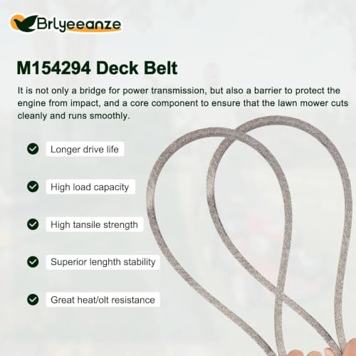 M154294 Lawn Mower Deck Belt - size: 118.6"L x 0.563"W