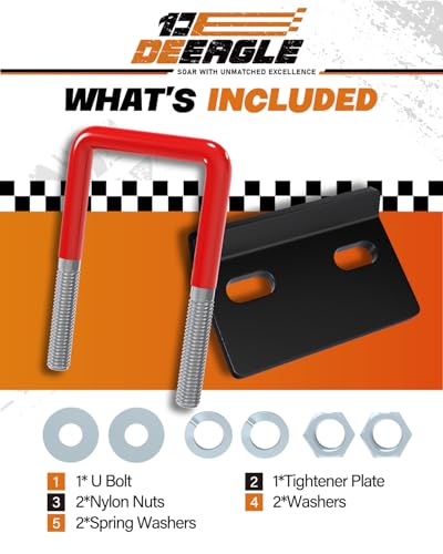 DEEAGLE Hitch Tightener Anti Rattle Stabilizer for 1.25" to 2" Hitch - size: 2 inch, style: Red & Black