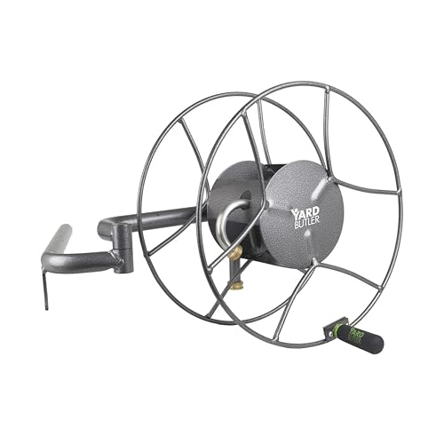 Yard Butler Hose Reel, 180 Degree Swivel, Wall Mount, 100-Foot Hose - size: Medium