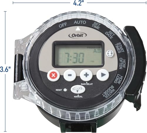 2-Pack Orbit 57865 Battery-Operated Sprinkler Timer - Convenient Automated Watering Device ( 2 Total timers ) - size: 2-Pack Battery-Powered Water Sprinkler Controller