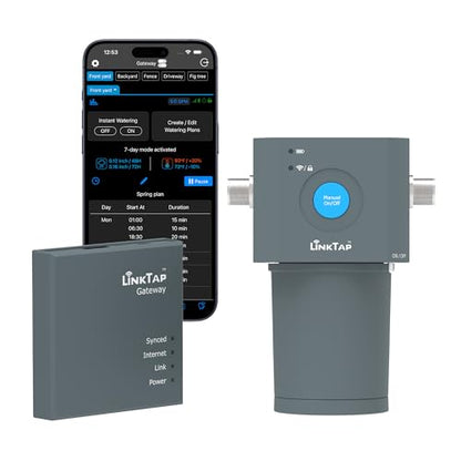 LinkTap 1-Zone Smart Irrigation Controller & Gateway, Multiple Power Option - style: 1 Zone kit