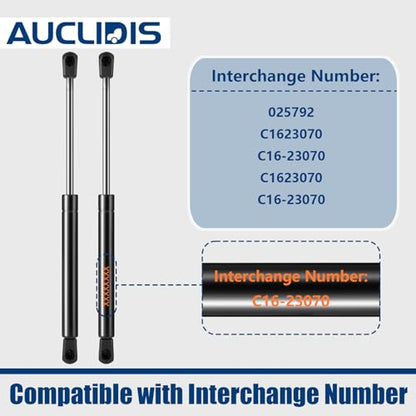 C16-23070 13 inch 28lb/125N Gas Strut Shock Spring Lift Support for Leer ATC Camper Shell Truck Topper Cap Canopy Door Windows Toolbox Snugtop Replacement Parts, C1623070, Set of 2 by AUCLIDIS - size: 13in/28lb