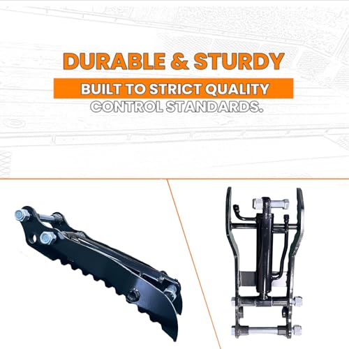Hydraulic Thumb Claw for 1-3Ton Mini Excavators New Models, Universal Attachment for HT-10 Series, Ideal for Lifting, Scrap & Landscaping