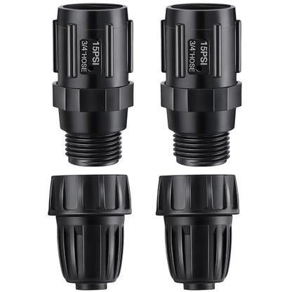 4 Pcs 15 PSI Drip Irrigation Pressure Regulator Adapter Kit - style: 15 PSI
