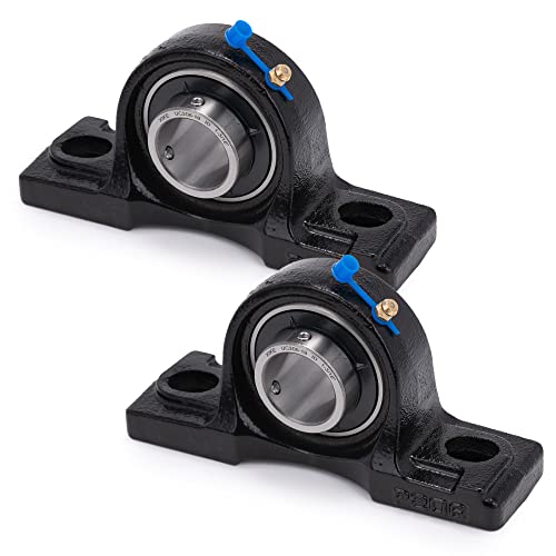 XiKe UCP206-19 with 1-3/16" Bore -Pack of 4 Mounted Pillow Block Bearings - size: UCP206-19 Bore 1-3/16"