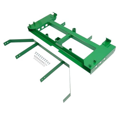 ALMULOO Hitch Attachment Plate, 50" Pallet Fork Frame Compatible with John Deere Tractors and Loaders 2" Receiver Hitch Skid Steer Receiver