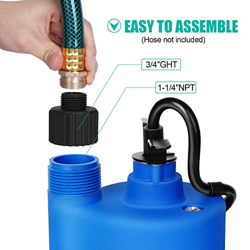 TecHome 12v Sump Pump Submersible Water Pump Water Transfer Pump. - style: 12V Submersible Pump