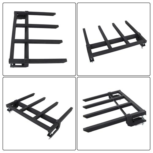 42" 2500lbs Clamp On Pallet Forks for Tractor Skid Steer
