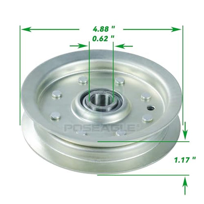 2 Pack 30224 Pulley for Dixie Chopper 60" 50" Classic 2760 Decks - color: A39 2xDixie Chopper 30224 White