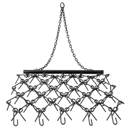 4FT Heavy-Duty Steel Drag Harrow,Field Leveling Chain Rake,Black - size: 4FT