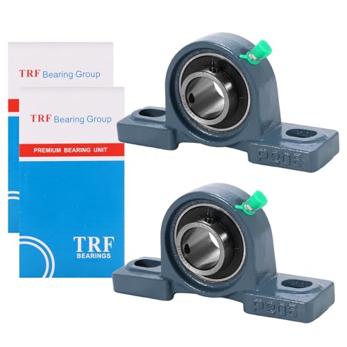 2 Pack UCP205-16 Pillow Block Bearing 1 Inch Heavy Duty Pillow Block Mounted Ball Bearing Solid Cast Iron Base Self-Alignment - size: UCP205-16