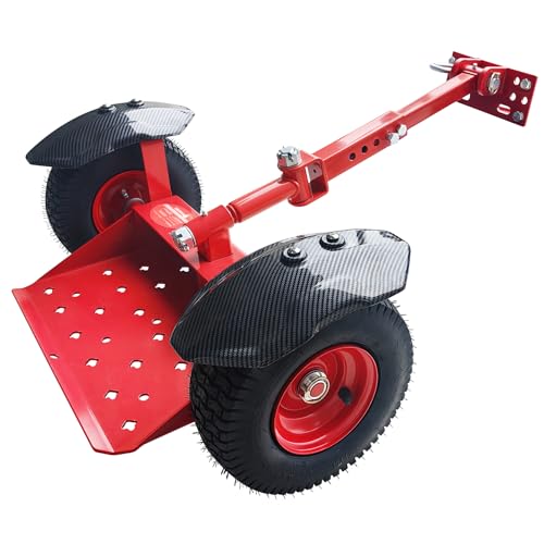 Wheels Lawn Mower Sulky for Lawn and Landscape Professionals,Mower Rear Bracket,Fender Design for Lawn and Landscape Professionals (Red)