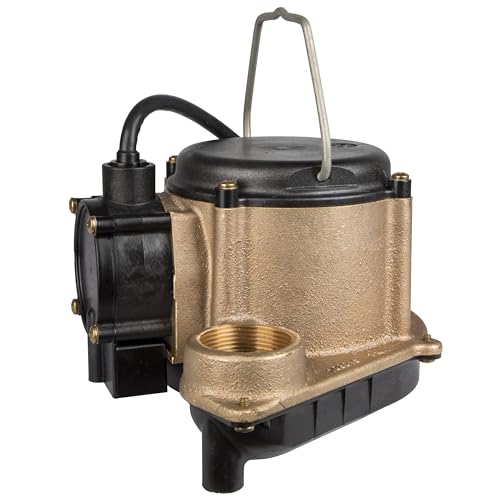 Little Giant 6-CBA 115V, 1/3 HP Bronze Automatic Sump Pump, 10' Cord
