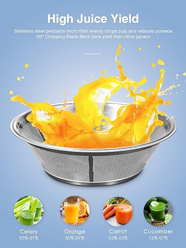 Juicer Machine 800W Centrifugal Juicer with Wide Mouth Feed Chute - color: Gold, size: 800W