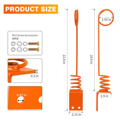 2PCS Hydraulic Hose Holder Tractor, 0.3" Thick Base Hydraulic Hose Saver - color: 2 PCS Orange