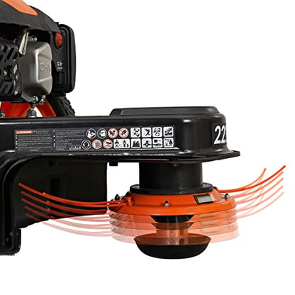 YARDMAX YL2250 22 in. 170cc Gas Walk Behind String Trimmer Mower, Orange