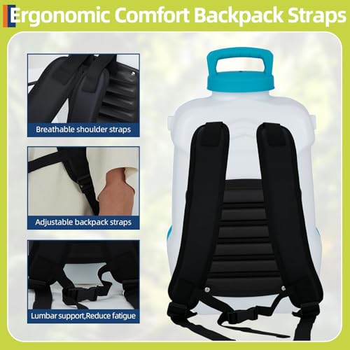 Garvee 4 Gallons Battery Powered Backpack Sprayer - size: 4 gal