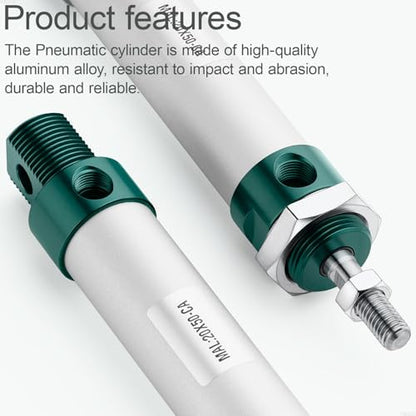 MAL20x50 Mini Air Cylinder 20mm Bore 50mm Stroke Double Acting - size: 20mm x 50mm