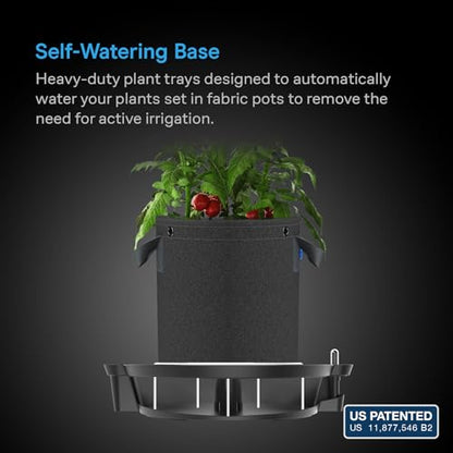 AC Infinity Self-Watering Fabric Pot Base, 4-Pack Auto-Irrigation Water - size: Standard