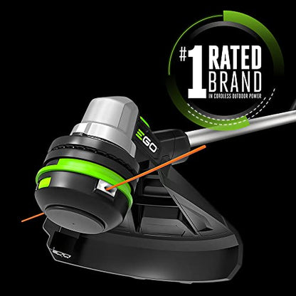 EGO Power+ String Trimmer, Battery Powered, 15" Trimmer for Weeds and Grass with POWERLOAD, Telescopic Aluminum Shaft, Battery and Charger Not Included - ST1510T - style: 15" Powerload/Telescopic (No Battery/Charger)