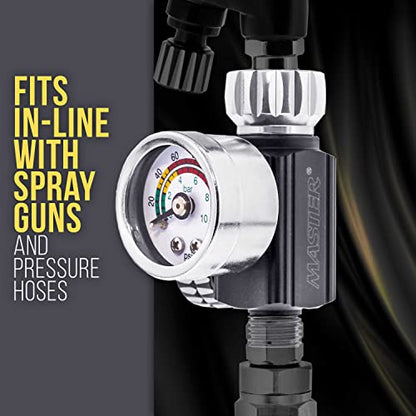 Master Airbrush Elite Series High Flow Spray Gun Air Pressure Regulator