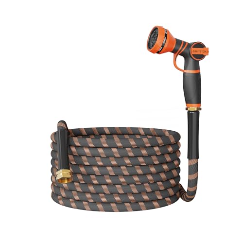 Giraffe Tools Non-Expandable 50ft Garden Hose 1/2“ Flexible Braided Hose - size: 50FT