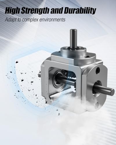 90 Degree Right Angled Bevel Gear Box 1:1 Forward Dual Output Shaft 6mm