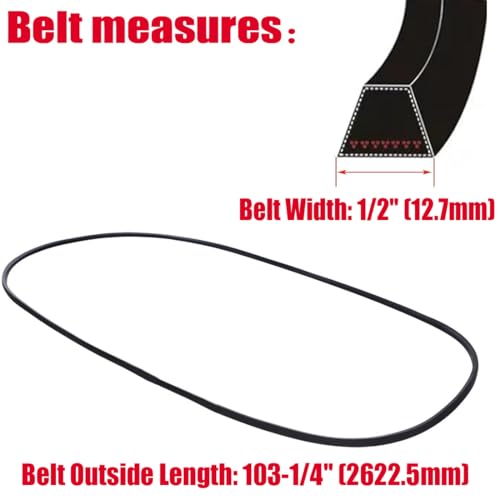 954-04219 754-04219 Deck Belt for Cub Cadt 46 inch LTX1045 LTX1046 - size: 954-04219