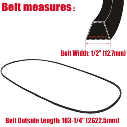 954-04219 754-04219 Deck Belt for Cub Cadt 46 inch LTX1045 LTX1046 - size: 954-04219