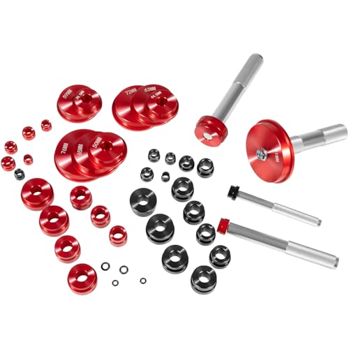 Bonbo Bearing Press Kit, 43 pcs Bearing Race and Seal Driver Set with Adapters and Handles, Seal Driver Installer Kit for Bearing Installation, Black Case