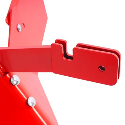 Wutist Furrower Kit for Rear Tine Tiller W/Adjustable Wing Fit for Land Reclamation 3 Kinds Connection Red Steel Replacement for 15683 Hiller-Furrower