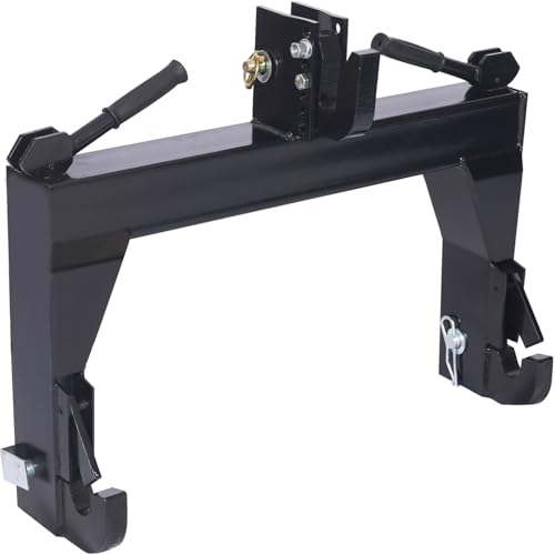 Tractor Quick Hitch - 3000 LBS Heavy Duty 3-Point Hitch with Powder Coated Steel Construction