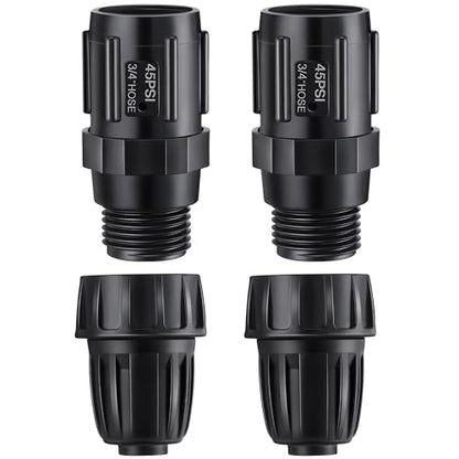 4 Pcs 45 PSI Drip Irrigation Pressure Regulator Adapter Kit - style: 45 PSI