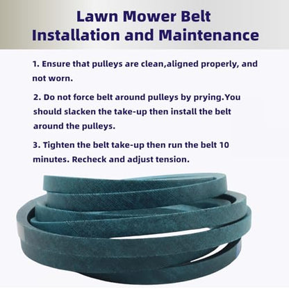 Lawn Mower 54" Deck Belt 1/2" X152.5" Replacement for John Deere M154296 M158131 Z425 Z435 Z445 Eztrak Mower