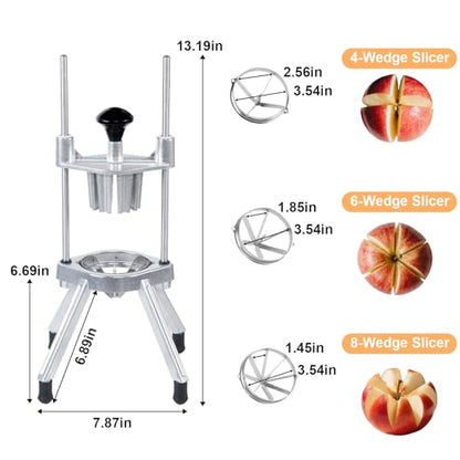 Commercial Lemon Slicer & Citrus Wedger, 4/6/8-Wedge Lemon Lime Cutter - size: Lemon Cutter + 3 Blade