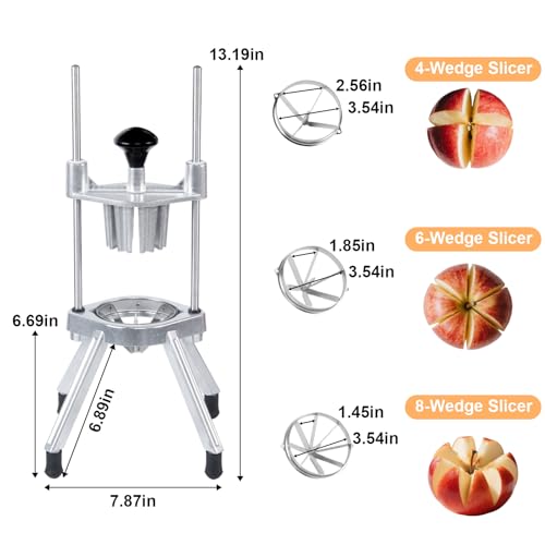 Commercial Lemon Slicer & Citrus Wedger, 4/6/8-Wedge Lemon Lime Cutter - size: Lemon Cutter + 3 Blade