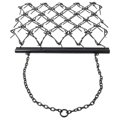 4FT Heavy-Duty Steel Drag Harrow,Field Leveling Chain Rake,Black - size: 4FT