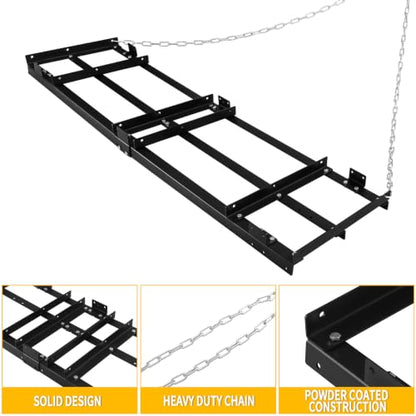 8FT Drag Harrow Heavy Duty Driveway Grader Power Rake - size: 8FT