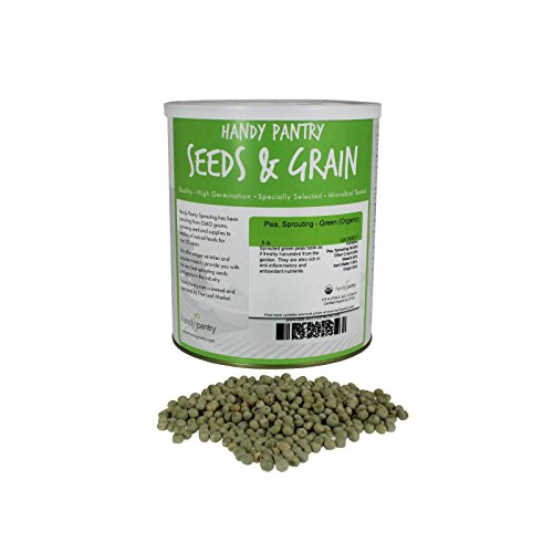 Handy Pantry Green Pea Sprouting Seed - 5 Lb Brand - Green Pea for Sprouts - size: 5 pounds