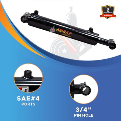 1.5x14 Hydraulic Cylinder - 1.5" Bore 14" Stroke Double Acting Welded Cross Tube Hydraulic Cylinder 3500 PSI Retracted: 22, Extended: 36,SAE#4 - size: 1.5x14