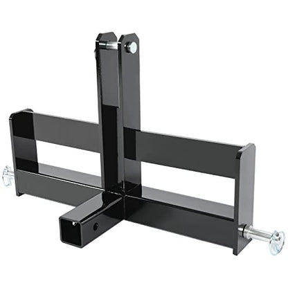KUAFU 3 Point Hitch Receiver 2" Tractor Drawbar Compatible with Category 1 Tractors w/Suitcase Weight Brackets