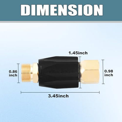 JOEJET Adjustable Pressure Washer Regulator, M22 Connector, 4000 PSI