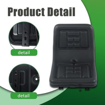 ALL-CARB Universal High Back Lawn Tractor Seat with Central Drainage Holes