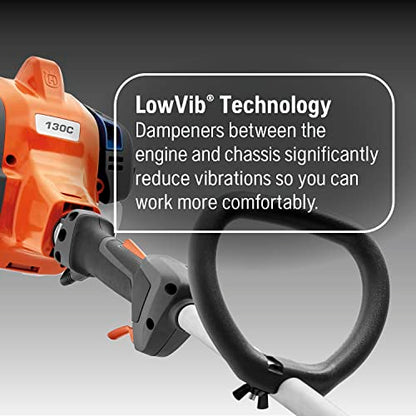 Husqvarna 130C Gas String Trimmer and Tap N' Go Trimmer Head, Outdoor Tools