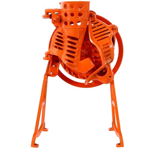 Manual Heavy Duty Corn Sheller with Stand and Flywheel, Steel Construction, Corn Thresher Corn Remover Tools, Labor-Saving Design