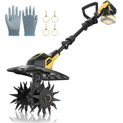 Cordless Tiller Cultivator for DEWALT 20V MAX Battery (Tool Only)