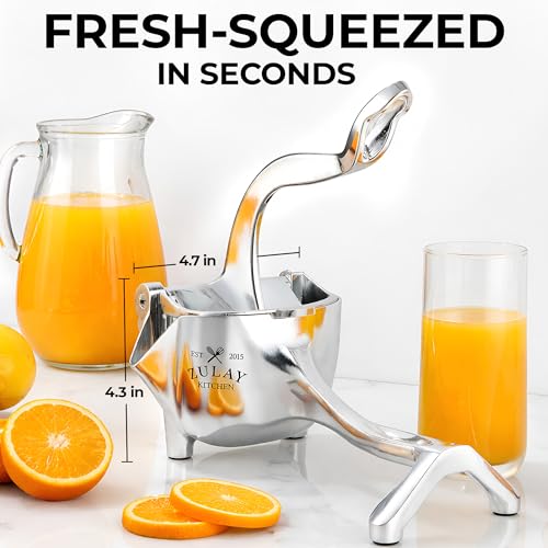 Zulay Kitchen Manual Fruit Juicer - color: Silver