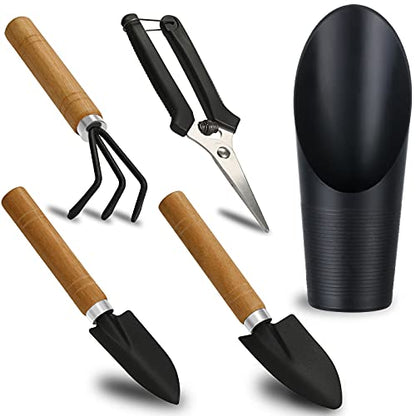 5 Pcs Succulent Tools, Mini Garden Tools, Small Indoor Plant Repotting Set - style: Luxury Garden Tools